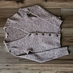 Madewell Marled Shrunken Ribbed Cardigan, S, Slim Fit, 90's Style